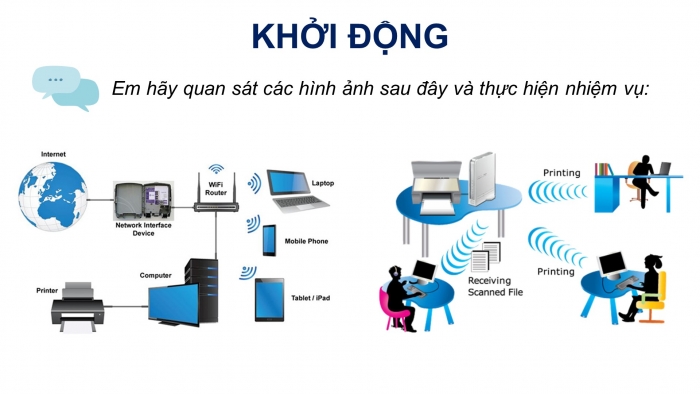 Giáo án điện tử Tin học ứng dụng 12 kết nối Bài 5: Thực hành chia sẻ tài nguyên trên mạng