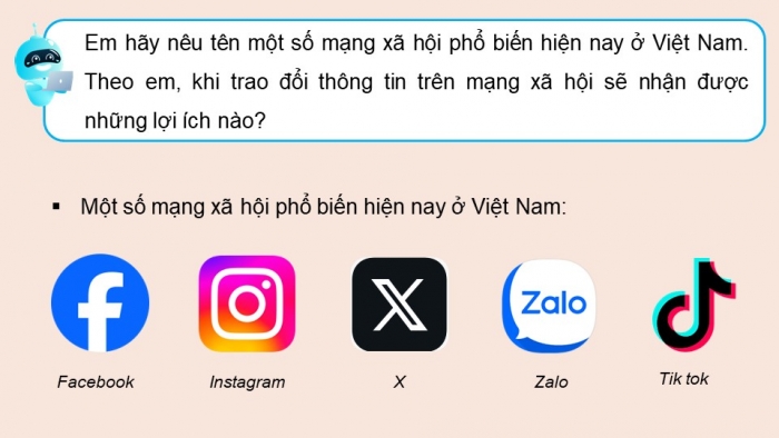 Giáo án điện tử Tin học ứng dụng 12 chân trời Bài D1: Giao tiếp trong không gian mạng