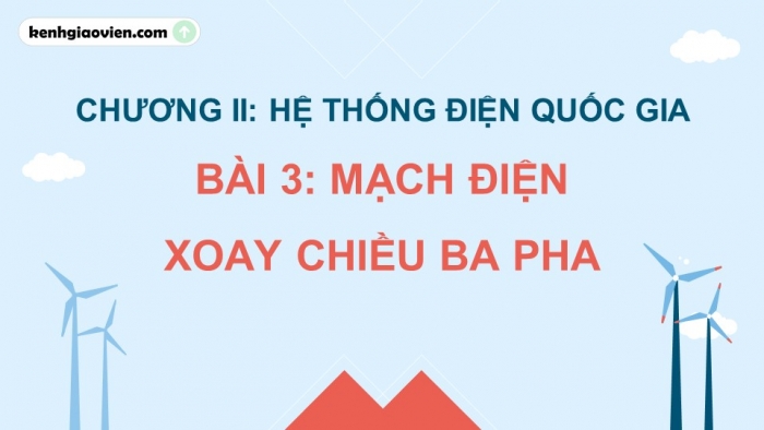 Giáo án điện tử Công nghệ 12 Điện - Điện tử Kết nối Bài 3: Mạch điện xoay chiều ba pha