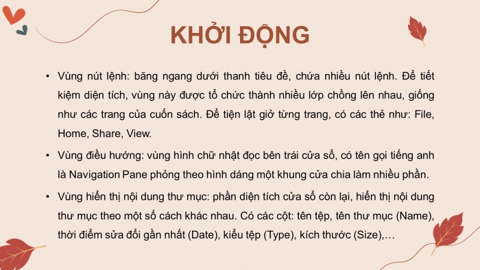 Giáo án điện tử bài 6: Thực hành thao tác với tệp và thư mục