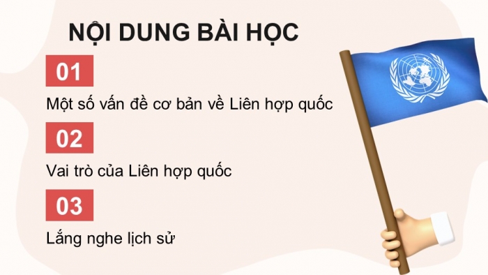 Giáo án điện tử Lịch sử 12 chân trời Bài 1: Liên hợp quốc (P2)