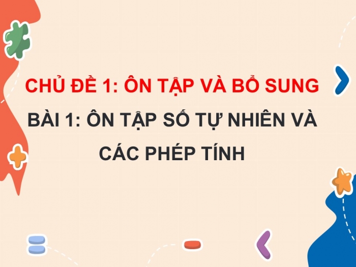 Giáo án PPT dạy thêm Toán 5 Chân trời bài 10: Tìm hai số khi biết tổng và tỉ số của hai số đó