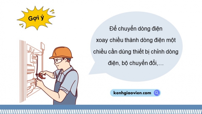 Giáo án điện tử chuyên đề vật lí 12 kết nối bài 4: Chỉnh lưu dòng điện xoay chiều