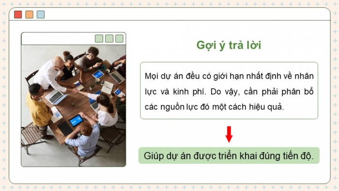 Giáo án điện tử chuyên đề tin học ứng dụng 12 kết nối bài 3: Phân bổ nhân lực và kinh phí dự án