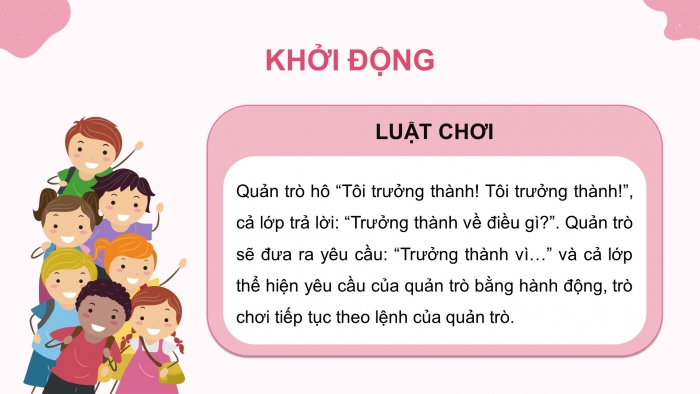 Giáo án điện tử Hoạt động trải nghiệm 5 cánh diều Chủ đề 2: Hành trình khôn lớn - Tuần 6