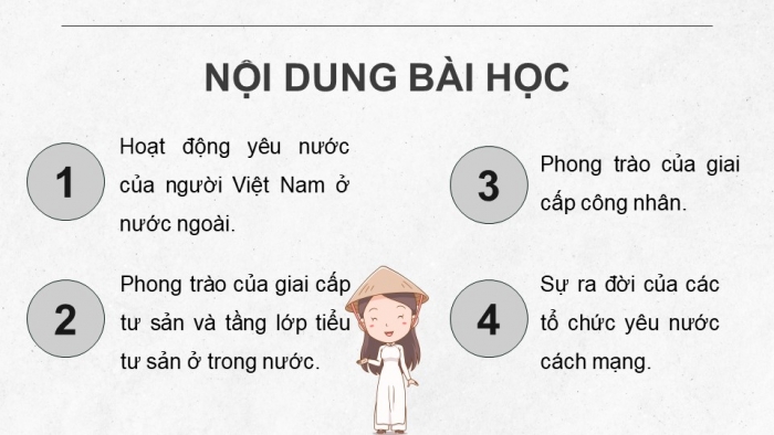 Giáo án điện tử lịch sử 9 kết nối bài 5: Phong trào dân tộc dân chủ trong những năm 1918 – 1930 (P2)