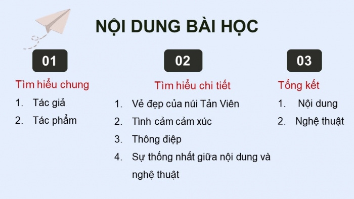 Giáo án điện tử Ngữ văn 12 chân trời Bài 3: Vịnh Tản Viên sơn (Cao Bá Quát)