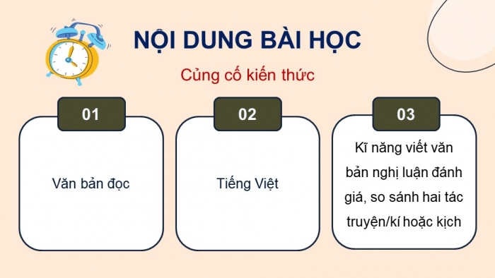 Giáo án điện tử Ngữ văn 12 chân trời Bài 3: Ôn tập