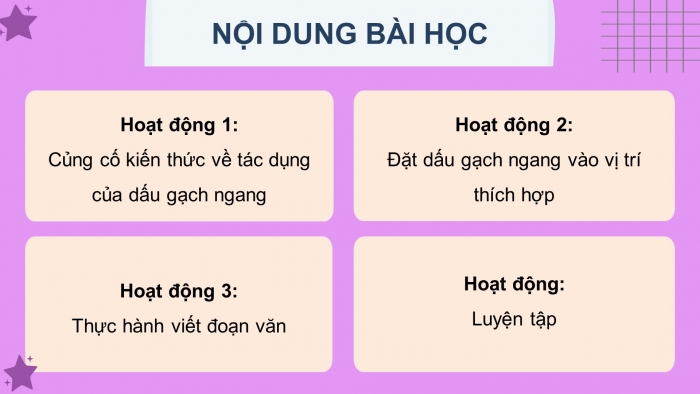 Giáo án điện tử Tiếng Việt 5 cánh diều Bài 2: Luyện tập về dấu gạch ngang