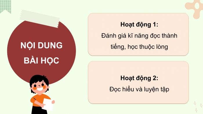 Giáo án điện tử Tiếng Việt 5 cánh diều Bài 5: Ôn tập giữa học kì I (Tiết 1 + 2)