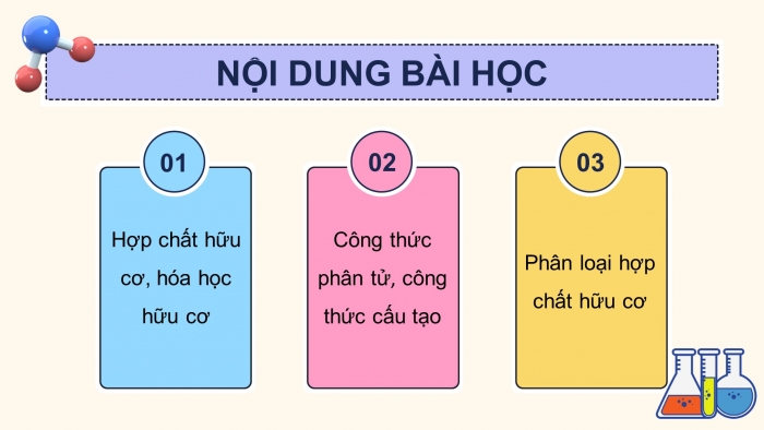 Giáo án điện tử KHTN 9 chân trời - Phân môn Hoá học Bài 20: Giới thiệu về hợp chất hữu cơ