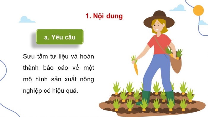 Giáo án điện tử Địa lí 9 cánh diều Bài 5: Thực hành Viết báo cáo ngắn về mô hình sản xuất nông nghiệp