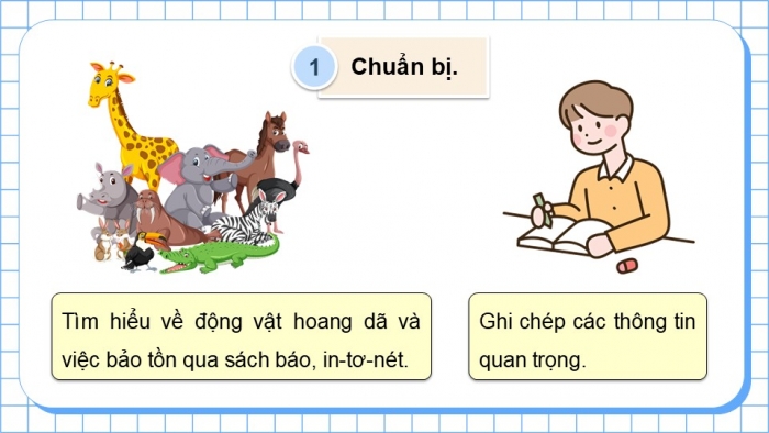 Giáo án điện tử Tiếng Việt 5 kết nối Bài 12: Bảo tồn động vật hoang dã