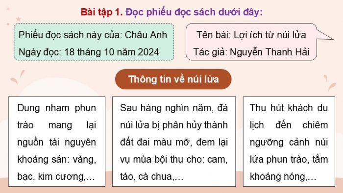 Giáo án điện tử Tiếng Việt 5 kết nối Bài 14: Đọc mở rộng (Tập 1)