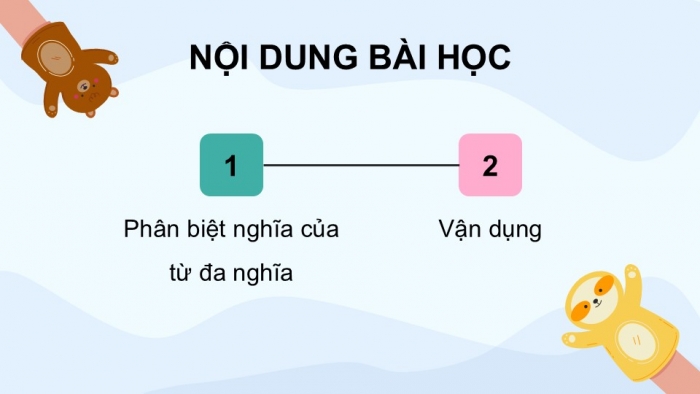 Giáo án điện tử Tiếng Việt 5 kết nối Bài 15: Luyện tập về từ đa nghĩa