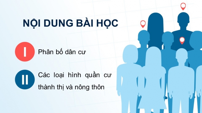 Giáo án điện tử Địa lí 9 cánh diều Bài 2: Phân bố dân cư và các loại hình quần cư