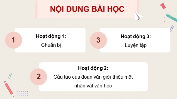 Giáo án điện tử Tiếng Việt 5 cánh diều Bài 1: Viết đoạn văn giới thiệu một nhân vật văn học