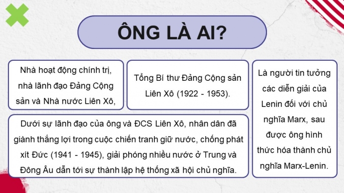 Giáo án điện tử Lịch sử 12 kết nối Bài 2: Trật tự thế giới trong Chiến tranh lạnh