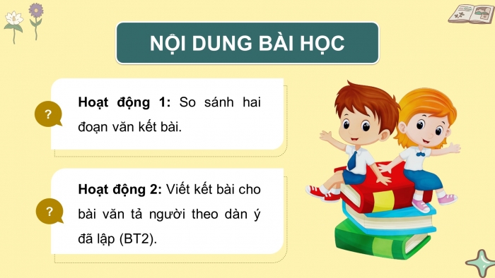 Giáo án điện tử Tiếng Việt 5 cánh diều Bài 3: Luyện tập tả người (Viết kết bài)