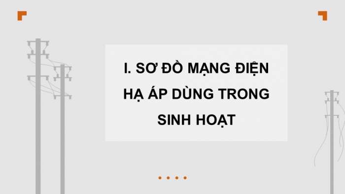 Giáo án điện tử Công nghệ 12 Điện - Điện tử Kết nối Bài 7: Mạng điện hạ áp dùng trong sinh hoạt