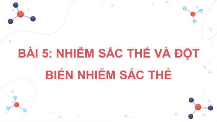 Giáo án điện tử Sinh học 12 chân trời Bài 5: Nhiễm sắc thể và đột biến nhiễm sắc thể