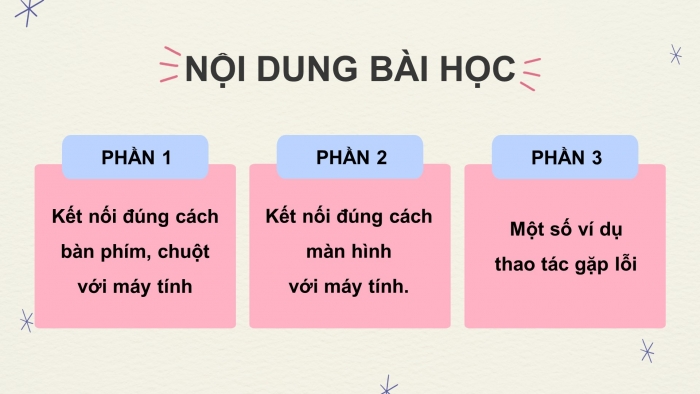 Giáo án điện tử bài 3: Thực hành với các thiết bị vào - ra