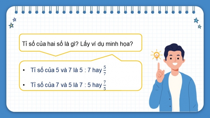 Giáo án PPT dạy thêm Toán 5 Chân trời bài 5: Tỉ số