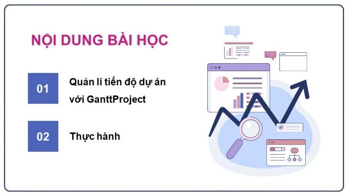 Giáo án điện tử chuyên đề tin học ứng dụng 12 kết nối bài 4: Quản lí tiến độ dự án