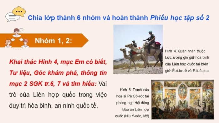 Giáo án điện tử Lịch sử 12 cánh diều Bài 1: Liên hợp quốc (P2)