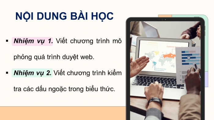 Giáo án điện tử chuyên đề khoa học máy tính 12 kết nối bài 3: Thực hành kiểu dữ liệu ngăn xếp