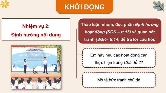 Giáo án điện tử Hoạt động trải nghiệm 12 chân trời bản 2 Chủ đề 2: Thể hiện bản lĩnh và đam mê (P1)