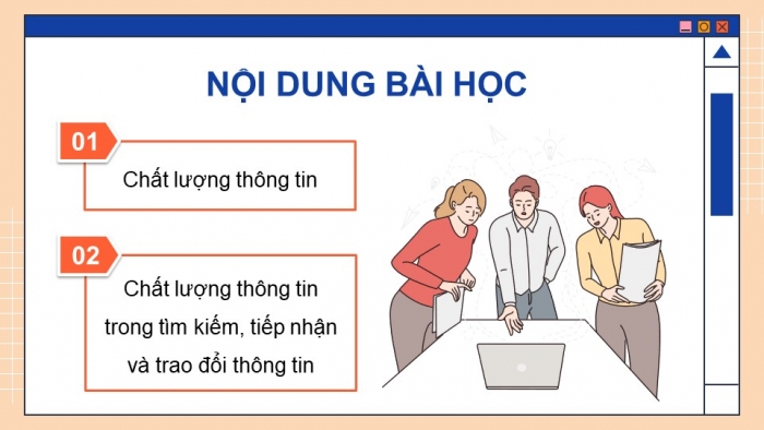 Giáo án điện tử Tin học 9 cánh diều Chủ đề C Bài 2: Chất lượng thông tin khi tìm kiếm, tiếp nhận và trao đổi thông tin