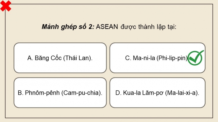 Giáo án điện tử Lịch sử 12 kết nối Bài 4: Sự ra đời và phát triển của Hiệp hội các quốc gia Đông Nam Á (ASEAN)