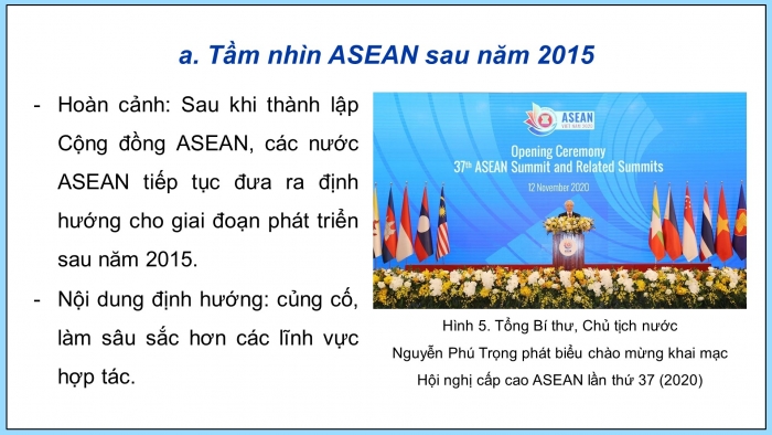 Giáo án điện tử Lịch sử 12 kết nối Bài 5: Cộng đồng ASEAN Từ ý tưởng đến hiện thực (P2)