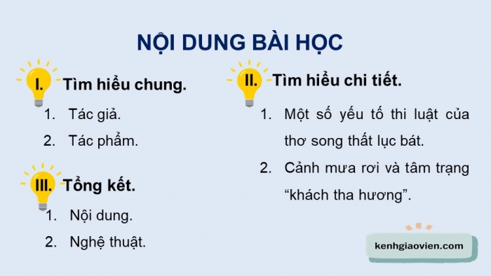 Giáo án điện tử Ngữ văn 9 kết nối Bài 2: Tiếng đàn mưa (Bích Khê)