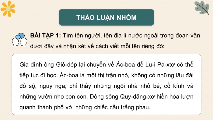 Giáo án điện tử Tiếng Việt 5 cánh diều Bài 3: Quy tắc viết tên riêng nước ngoài