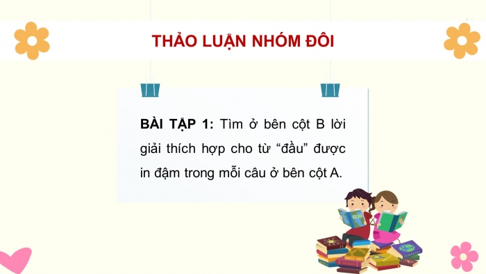 Giáo án điện tử Tiếng Việt 5 cánh diều Bài 4: Luyện tập về từ đa nghĩa