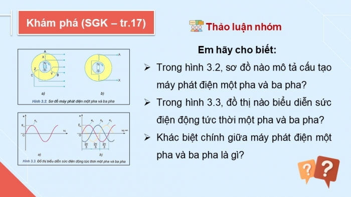 Giáo án điện tử Công nghệ 12 Điện - Điện tử Kết nối Bài 3: Mạch điện xoay chiều ba pha