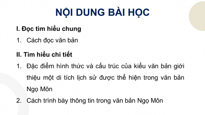 Giáo án điện tử Ngữ văn 9 chân trời Bài 3: Ngọ Môn (Theo Lê Đình Phúc)