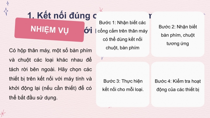 Giáo án điện tử bài 3: Thực hành với các thiết bị vào - ra