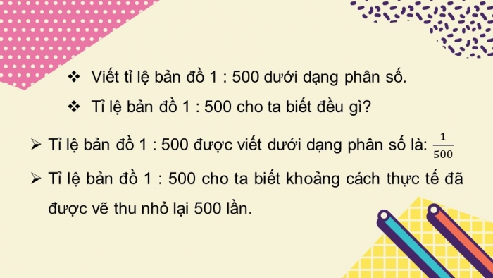 Giáo án PPT dạy thêm Toán 5 Chân trời bài 15: Tỉ lệ bản đồ