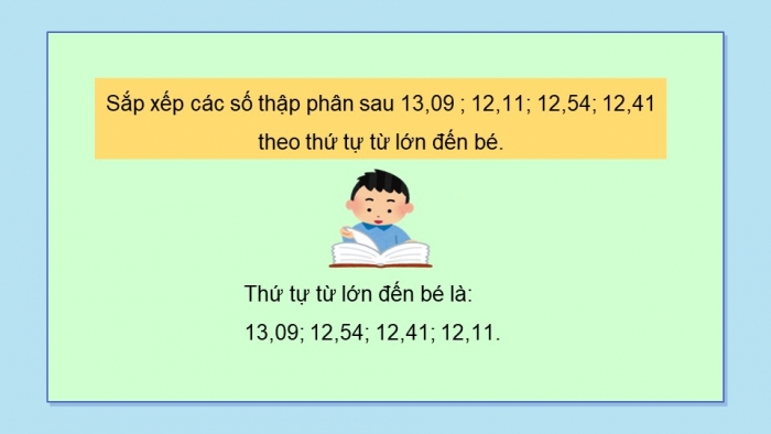 Giáo án PPT dạy thêm Toán 5 Chân trời bài 21: So sánh hai số thập phân