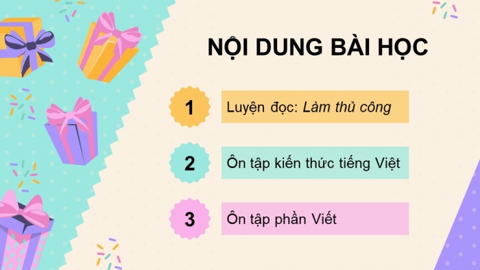 Giáo án PPT dạy thêm Tiếng Việt 5 cánh diều Bài 3: Làm thủ công, Mở rộng vốn từ Học hành, Luyện tập tả người (Viết mở bài)