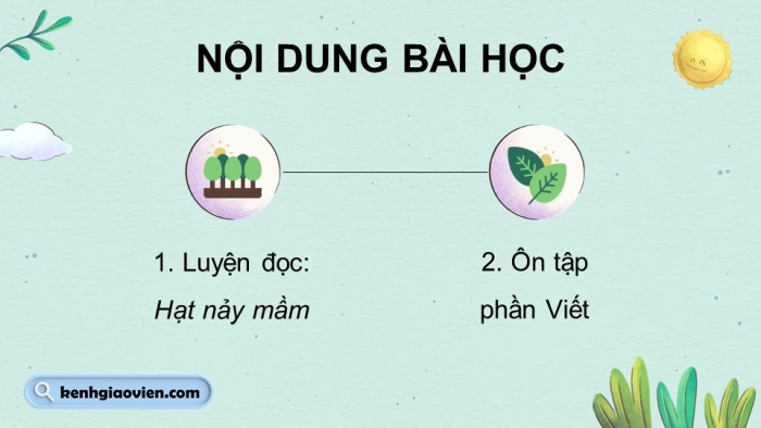 Giáo án PPT dạy thêm Tiếng Việt 5 cánh diều Bài 3: Hạt nảy mầm, Luyện tập tả người (Viết kết bài)