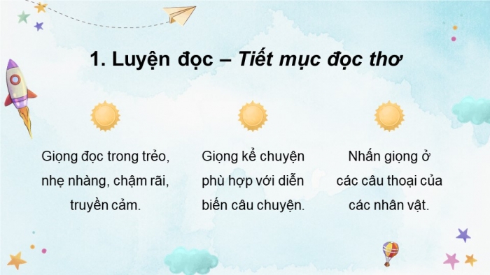 Giáo án PPT dạy thêm Tiếng Việt 5 cánh diều Bài 4: Tiết mục đọc thơ, Luyện tập về từ đa nghĩa