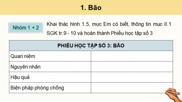 Giáo án điện tử chuyên đề Địa lí 12 cánh diều CĐ 1: Thiên tai và biện pháp phòng chống (P2)