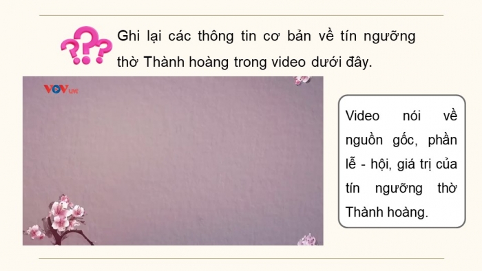 Giáo án điện tử chuyên đề Lịch sử 12 kết nối CĐ 1: Lịch sử tín ngưỡng và tôn giáo ở Việt Nam (P2)