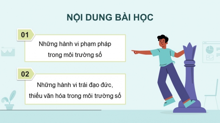 Giáo án điện tử Tin học 9 cánh diều Chủ đề D Bài 2: Khía cạnh pháp lí, đạo đức, văn hóa của việc trao đổi thông tin qua mạng