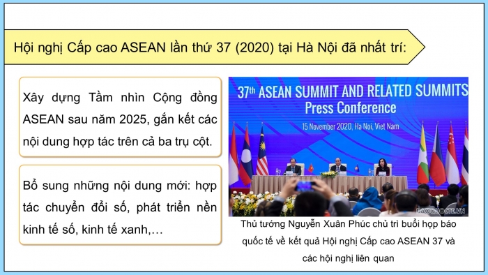 Giáo án điện tử Lịch sử 12 kết nối Bài 5: Cộng đồng ASEAN Từ ý tưởng đến hiện thực (P2)