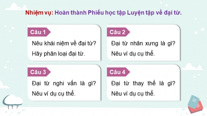 Giáo án điện tử Tiếng Việt 5 kết nối Bài 5: Luyện tập về đại từ